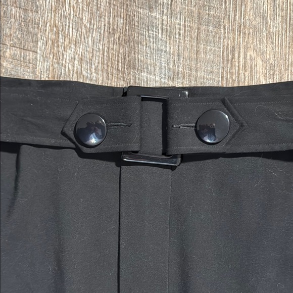 Kensie Black Pencil Skirt with Buttoned Belt - Picture 3 of 8